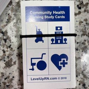 Level up RN Community health flash cards